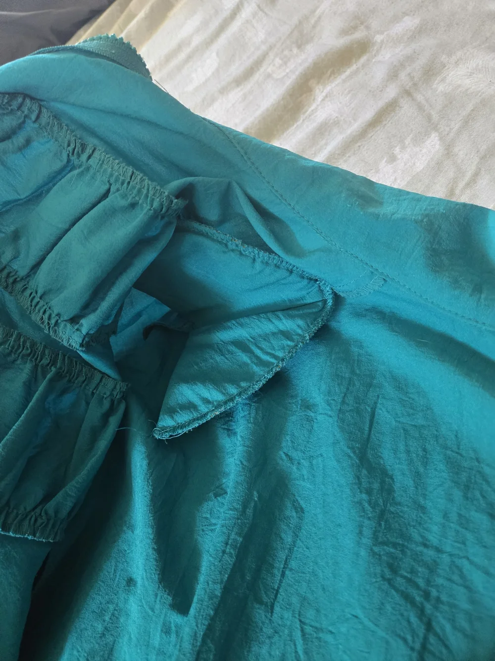 Vintage 1980s Teddi Sport Blue Polyester Full Zip Windbreaker Jacket USA - Picture 8 of 13
